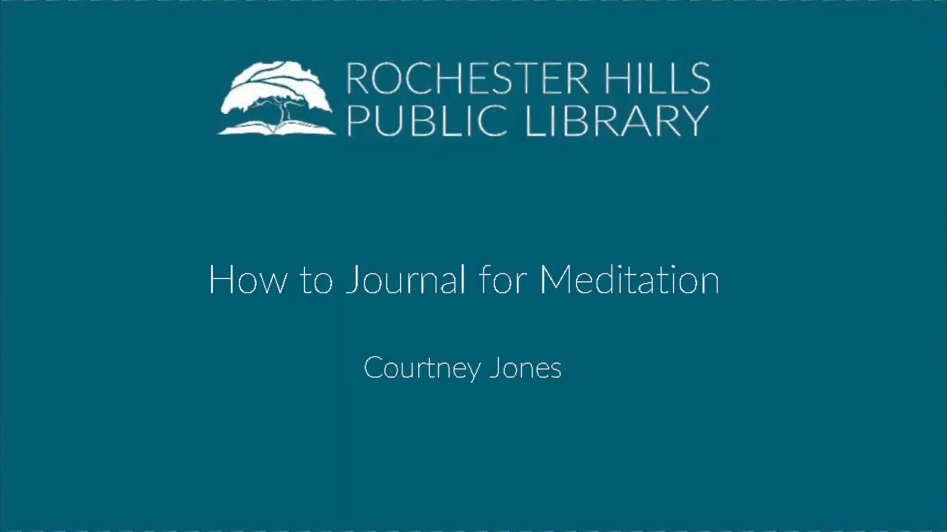 How to Journal for Meditation
